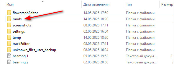 zdes nahoditsja papka mods