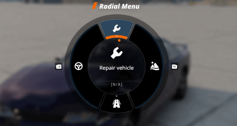 radial menu
